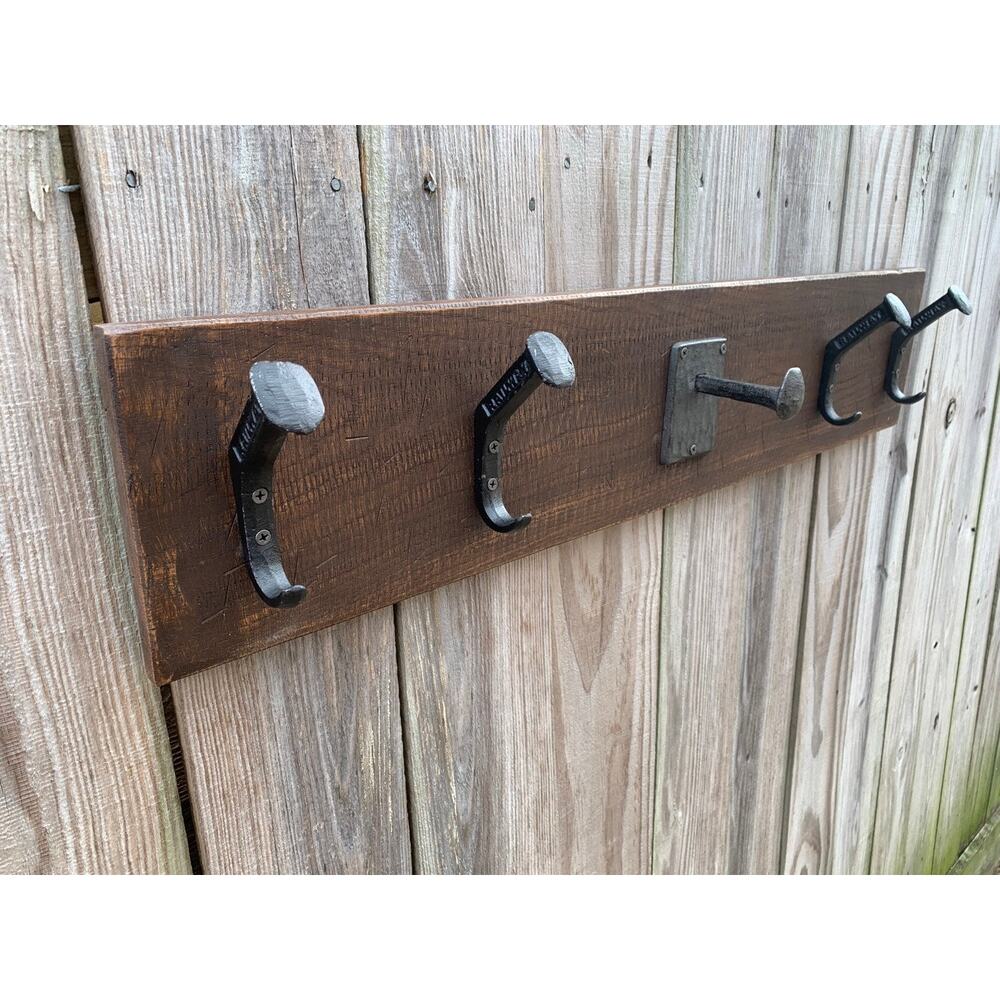 Handcrafted Rustic Farmhouse Wooden Cap & Cowboy Hat Rack